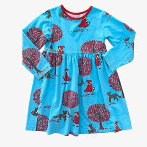Kelly's Kids Blue and Red Little Red Riding Hood Dress 5